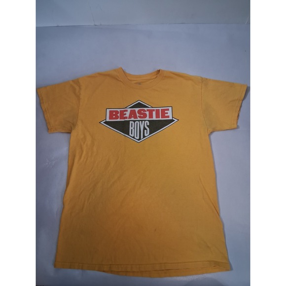 Beastie Boys Other - Beastie Boys Graphic T-Shirt Mustard Yellow Diamond Logo Band Tee Mens Medium